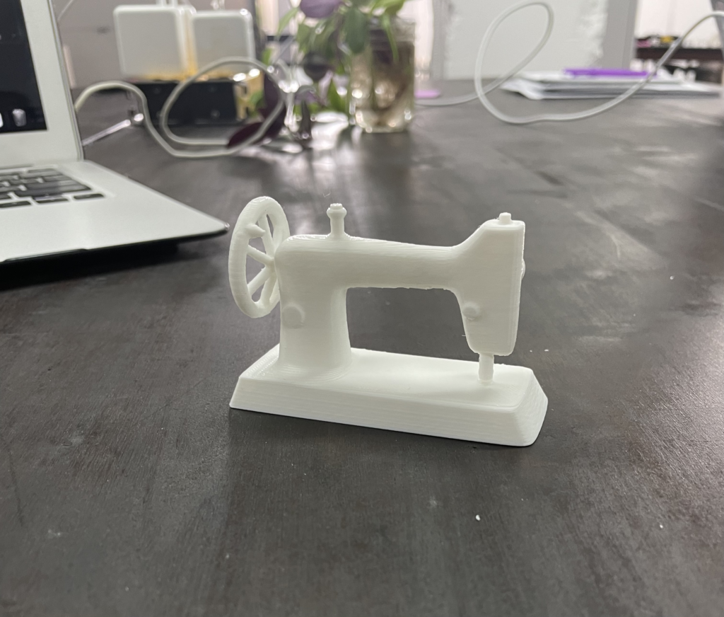 A small 3dprinted sewing machine