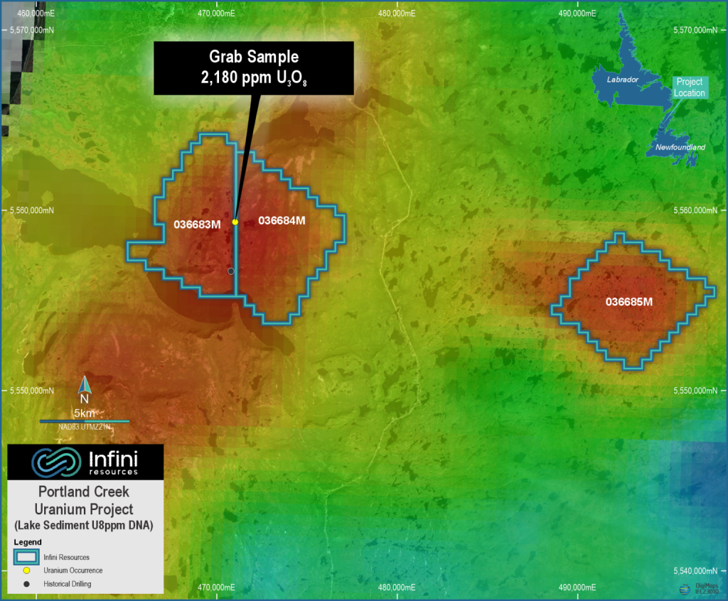 Portland Creek Uranium Project via Infiniti Resources