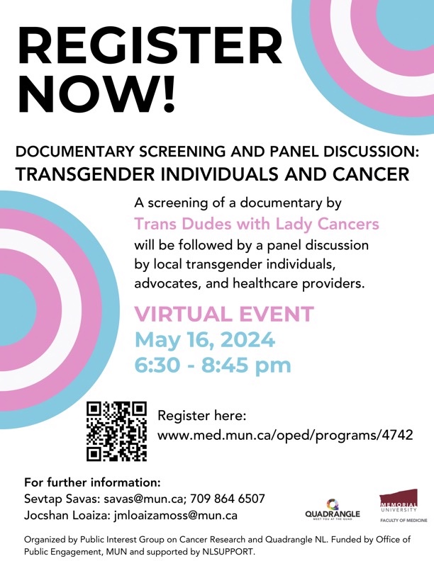 Transgender Individuals and Cancer Event RegisterNow Transgender Individuals and Cancer Event RegisterNow